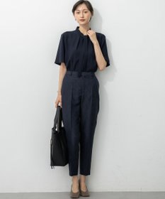 23区 S 【UVカット/接触冷感/吸水速乾】ストレッチジョーゼット ボウタイ カットソー