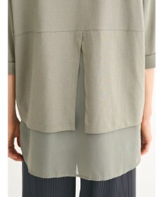 Green Parks ５分袖裾シアードッキングチュニック