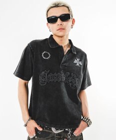 WEGO 【ユニセックス着用ITEM】ブリーチグラフィックポロシャツ（SS）