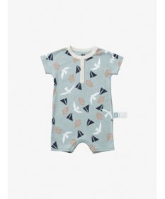 HELLY HANSEN 【ベビー・抗菌防臭・記名ラベル付】マイファーストHHショートスリーブプリントロンパース