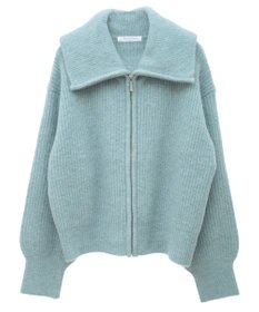 Green Parks Ｚｉｐ付きコンパクトニットカーディガン