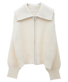 Green Parks Ｚｉｐ付きコンパクトニットカーディガン