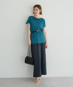 YECCA VECCA 【接触冷感】ドレープカットトップス