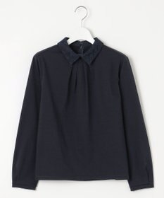 J.PRESS LADIES プレーティングジャージー レース襟 カットソー