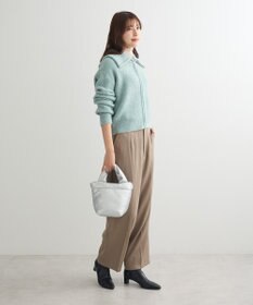 Green Parks Ｚｉｐ付きコンパクトニットカーディガン