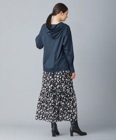 ICB 【洗える】レオパードプリント ティアードスカート