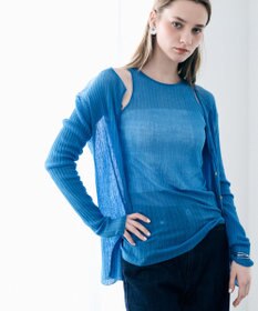 uncrave ランダムリブシアーニット タンクトップ