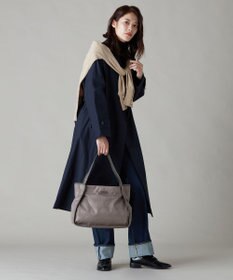 Y'SACCS ヒートエンボス ポルカドットトート Mサイズ