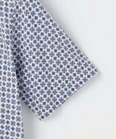 JOSEPH ABBOUD 【キングサイズ・綿100％・JAPANファブリック】パナマボイルプリント 半袖シャツ