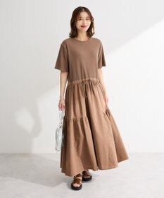 Green Parks ドロストピグメントドッキングワンピース