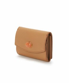 TOPKAPI 【TOPKAPI】gemdrops ジェムドロップ ミニエンボスレザー 天然石 三つ折り 財布