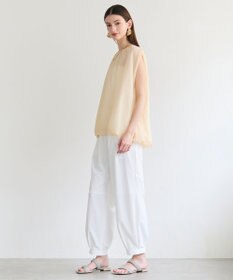BEIGE， TOPAZ / バルーン シアーニット