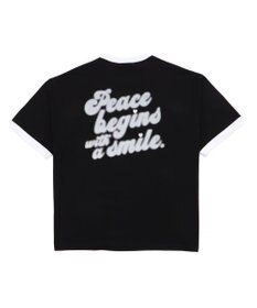 WEGO 【ユニセックス着用ITEM/MLサイズ展開】アクセ付きリンガーグラフィックT（SS）