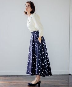 組曲 L 【組曲×setsuko sagittaire】襟付きプルオーバー ニット