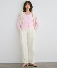 BEIGE， 【洗える】JULIE / シルク混クルーネックシアートップス