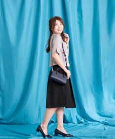 Tiaclasse 【洗える】大人上品なフレアタックスカート