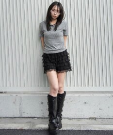 WEGO ヘンリーネックフードT