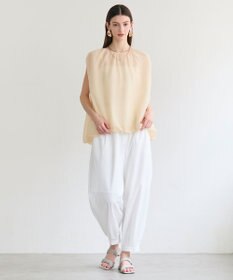 BEIGE， TOPAZ / バルーン シアーニット