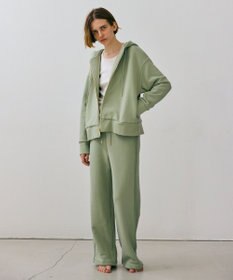 BEIGE， 【BEIGE,ecru/WEB限定・洗える】LOOP BACK / コットンワイドストレートパンツ