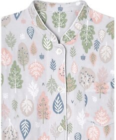 Wing パジャマ 長袖 長ズボン 綿混(本体) あったか レディース EP6012 ウイング／ワコール