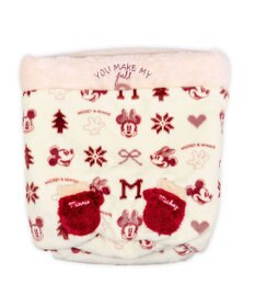 PET PARADISE ディズニー ミッキーマウス 筒型 寝袋 《ニット柄》Ｍ