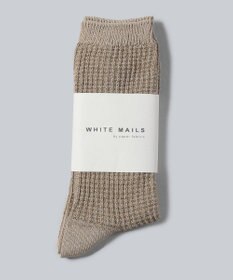 WHITE MAILS PAPER ジャガードソックス