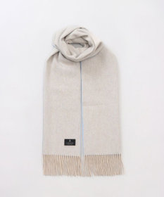 AURORA 【 LANVIN COLLECTION（ランバン コレクション） 】カシミヤ100%無地シングルリバーシブルマフラー(WASH)