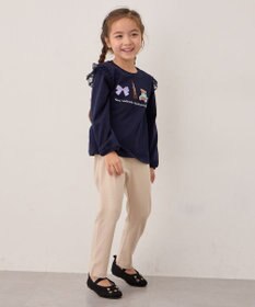 ANY KIDS おけいこモチーフ刺繍入り 長袖Tシャツ