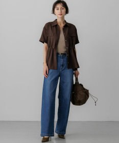 23区 L 【見上愛さん着用/Oggi・VERY掲載/接触冷感】23区DENIM サマー ストレート ワイド パンツ