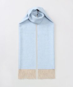 AURORA 【 LANVIN COLLECTION（ランバン コレクション） 】カシミヤ100%無地シングルリバーシブルマフラー(WASH)