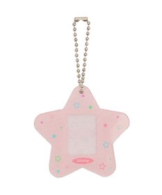 WEGO 【痛バ＆推し活グッズ】カラフルスターIDフォトケースキーホルダー