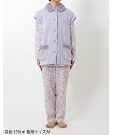 Wing パジャマ 長袖 長ズボン 綿混(本体) あったか レディース EP6010 ウイング／ワコール