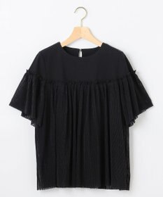 組曲 S プリーツコンビ5分袖 カットソー