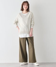 ANY L 【2WAYストレッチ/ウエストゴム/裏起毛】シークレットウォームベイカーパンツ