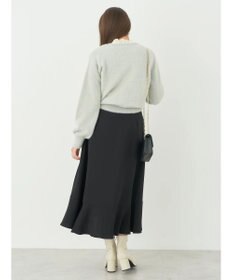 earth music&ecology ミニシャギーパールボタンカーディガン