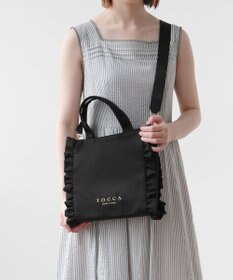TOCCA 【美人百花掲載】【一部カラー撥水】TRIM WAVES MINITOTE ミニトートバッグ