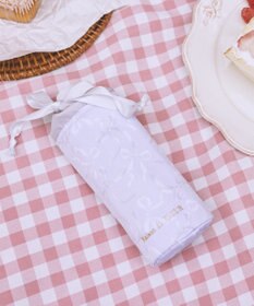 Maison de FLEUR 【保冷機能付き】リボン柄巾着ボトルケース