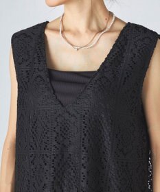 OP／FILA 【Ocean Pacific】レースノースリーブトップス