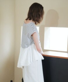 YECCA VECCA アシメペプラムカットソー