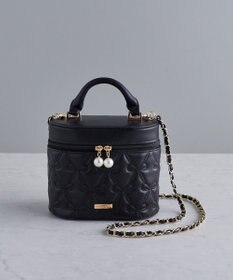 Maison de FLEUR リボンキルティングキューブショルダーバッグ