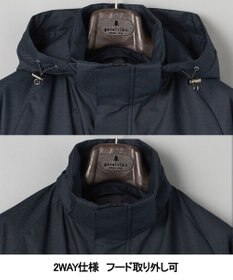 GOTAIRIKU 25年新作/3シーズン対応【仕事で着用可】メランジカルゼ フーデッドブルゾン_無地