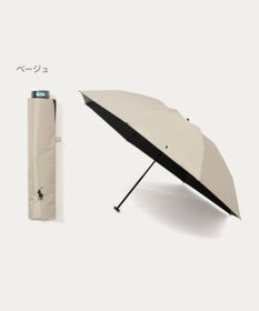 MOONBAT 【遮光率100％/遮熱/UV/大寸/軽量】POLO RALPH LAUREN（ポロ ラルフローレン）晴雨兼用日傘  ポロポニー 無地 折りたたみ傘 大きめ