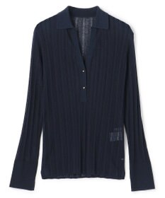 BEIGE， GOVERNOR / シアーリブ スキッパーニット