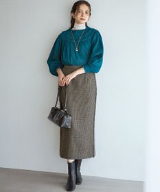 23区 S 【CLASSY.掲載/洗える】スムージーコットン タートルネック ニット