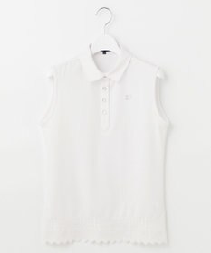 23区GOLF 【WOMEN】カノコ刺繍 ノースリーブ シャツ