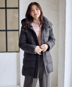 洗濯機可/フード取り外し可能/撥水】楽映えリッチロング丈ダウン / ANY