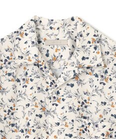 UNFILO MENS ボタニカルプリント オープンカラーシャツ【ギフトにもおすすめ】