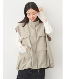 earth music&ecology ミリタリースタンドカラーベスト