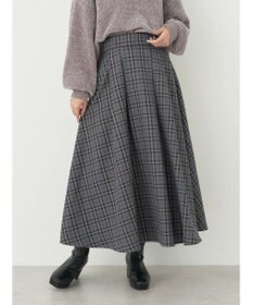 earth music&ecology チェックフレアスカート