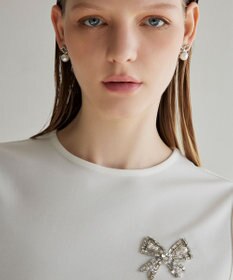 TOCCA PROMISE PEARL RIBBON EARRINGS イヤリング